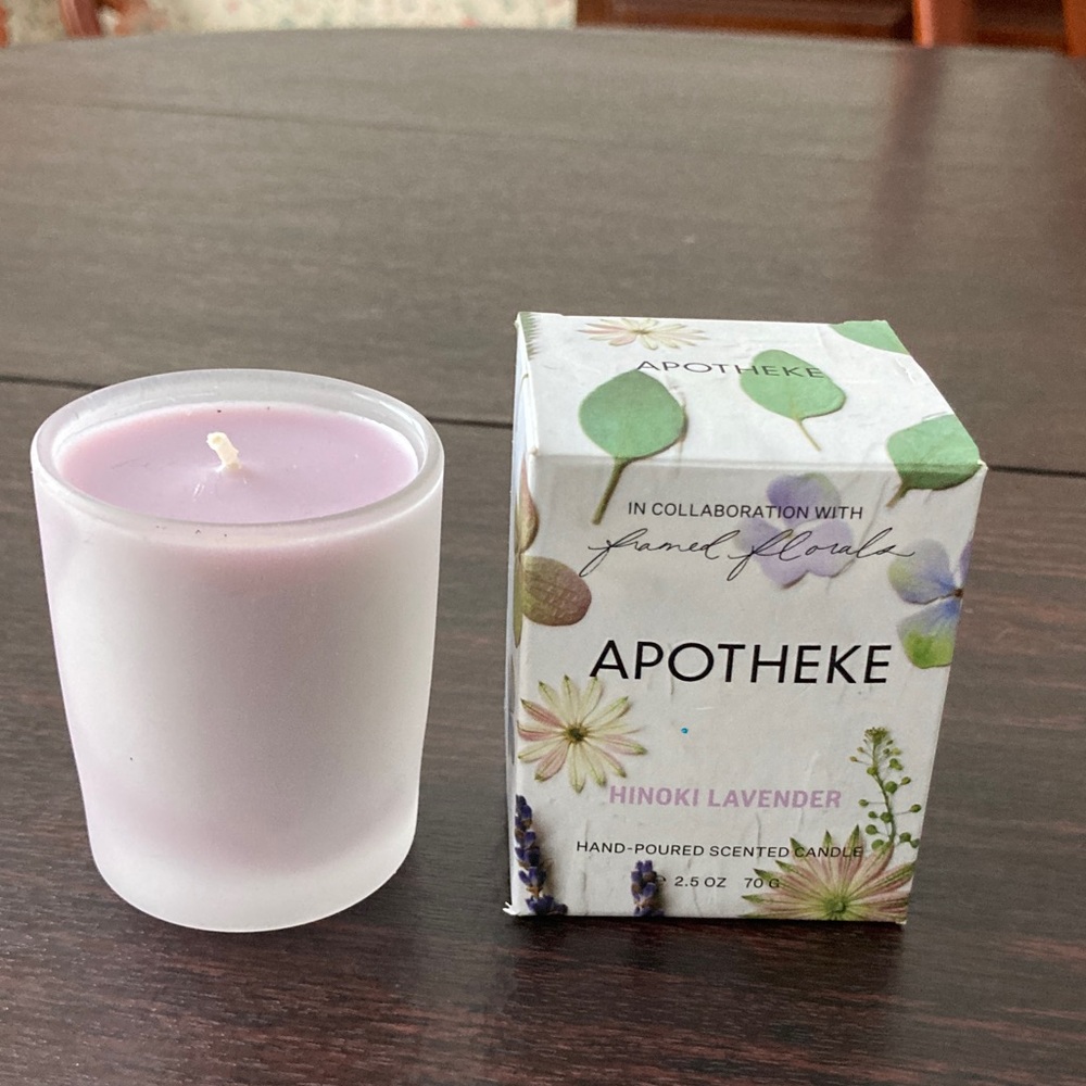 Apotheke Hinoki Lavender Scented Candle